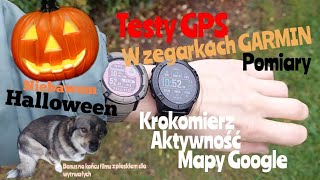 Pomiary przez GPS zegarkami Garmin oraz test krokomierzy instinct 2x solar tactical fenix 6x pro [upl. by Odlonra]