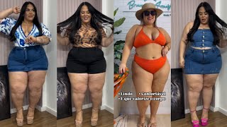 Plus Size Bikini Haul – Flaunt Those Curves plussizefashion [upl. by Lapides]