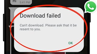 cant download please ask that it be resent to you  whatsApp download problemWhatsApp downloader [upl. by Azaleah]