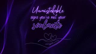 Unmistakable Signs Youve Met Your Soulmate 💜 love romance relationships [upl. by Aldercy]