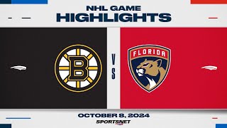 NHL Highlights  Panthers vs Bruins  October 8 2024 [upl. by Brenan]