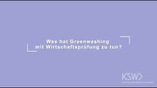 Was kann Wirtschaftsprüfung gegen Greenwashing tun [upl. by Denton848]