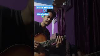 Acoustic guitar 🥵 ❌ Hard to Shred 🥵 👍But keep Practicing ✅✅ shorts guitarshorts ShortsGuitar [upl. by Nosnehpets]