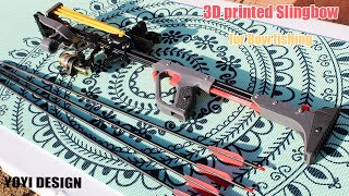 3Dprinted Slingbow for Bow Fishing  Archery  Outdoor Sport  Rifle  Fishing rod  Fishing Tool [upl. by Linnea]