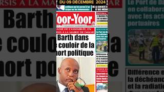 En Français Revuedepresse 🇸🇳du 09 décembre 2024 PARTIE 1 actualitesenegal mtdnews08 [upl. by Rattray]