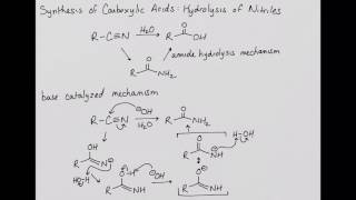 Synthesis of Carboxylic Acids Hydrolysis of Nitriles [upl. by Naloj]