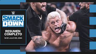 RIP Cody Rhodes  WWE SmackDown 19 Julio 2024  Resumen Completo en Español [upl. by Channing]