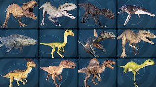 All 88 Dinosaur Sounds  Jurassic World Evolution 2 [upl. by Ahsiemak282]