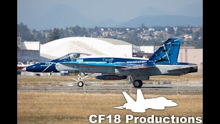 4k 2024 CF18 Demo Hornet Abbotsford Air Show Arrival [upl. by Appel63]