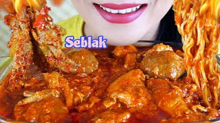 ASMR SEBLAK PEDAS NYEMEK TOPPING 12 MACAM  EATING SOUNDS [upl. by Keely291]