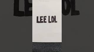 LEE LOL logo art [upl. by Alletse]