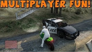 GTA 5  The Flying Flaming Crossfire  Multiplayer Fun Glitches And Funny Moments [upl. by Sutsugua]