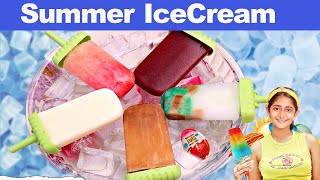 ICE CREAM Popsicles For KIDS Summer Special  5 तरीके के झटपट आइसक्रीम  CookWithNisha [upl. by Notlimah]