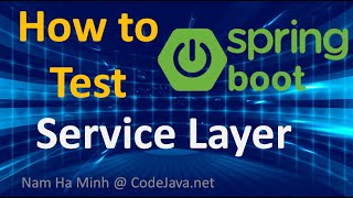 How to Test Service Layer in Spring Boot [upl. by Donata94]