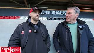 FC United of Manchester post match interview with the Reds manager Danny Grainger [upl. by Hurwitz288]