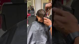 Face framing cut hairdresser hair haircut shortsvideo shorts t [upl. by Sivel]