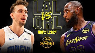 Los Angeles Lakers vs Orlando Magic Full Game Highlights  Nov 21 2024  FreeDawkins [upl. by Okemak648]