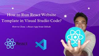 How to clone Free Website Template React App from Github  and run in Visual Studio Code MALAY [upl. by Stich]