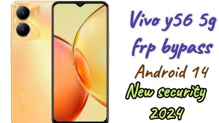 Vivo y56 5g frp bypass android 14  new security vivofrp vivoy565g vivosmartphone [upl. by Neel955]