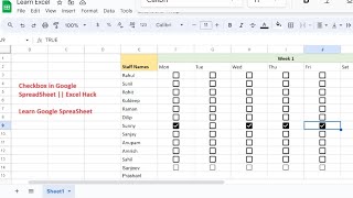 Add Checkbox and calculate total number of selected checkboxes in Google Sheets  Google Sheet [upl. by Yesdnil127]