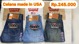 Warna terbaru celana pria levis 501 made in USA harga Rp245000 [upl. by Cummins]