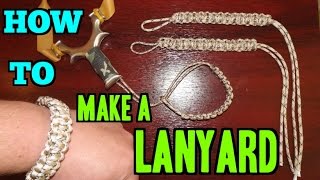 HOW TO MAKE A CATAPULT LANYARD  SLINGSHOT SHOOTING [upl. by Nitsreik273]