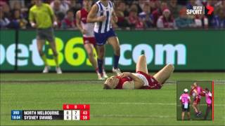 Hannebery hurting as Higgins slams one home  AFL [upl. by Vey]