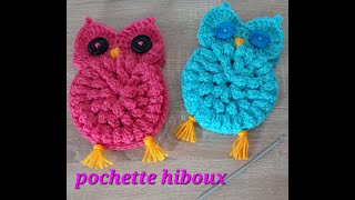 hiboux au crochet pochette idée cadeaux [upl. by Tillfourd400]