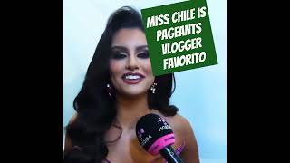 Miss Chile shows her communication skillls during the pageant interview [upl. by Thurman]