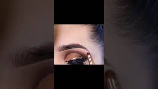 Brown smokey eye makeupBeautiful eyes makeup with black and brown smokey eye [upl. by Babette]