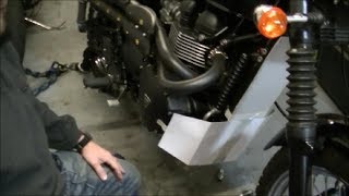 Delboys Garage Project Triumph Bash Plate Episode 1 [upl. by Woermer138]