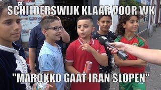 Schilderswijk klaar voor WK quotMarokko gaat Iran slopenquot [upl. by Chenee]