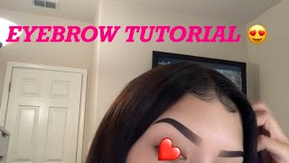 Eyebrow tutorial [upl. by Urbano418]