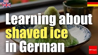 Learning about shaved ice in German  Japan travel  Listening [upl. by Semmes]