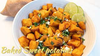 Oven Baked Sweet Potatoes Recipe  How to bake sweet potatoes [upl. by Lobell882]