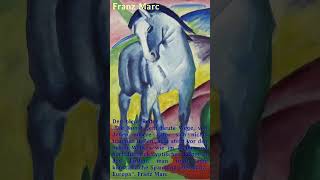 Franz Marc einer der bedeutendsten Maler des deutschen Expressionismus quotDer blaue Reiterquot [upl. by Seessel407]