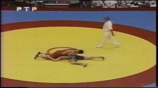 Adam Saitiev vs Leipold 1999 WCh after 25 sec [upl. by Tish]