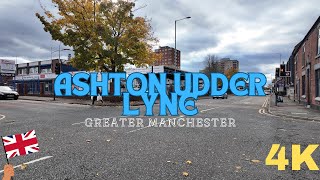 REAL STREET OF ASHTON UDDER LYNE  STREET TOUR 4K [upl. by Shelli]