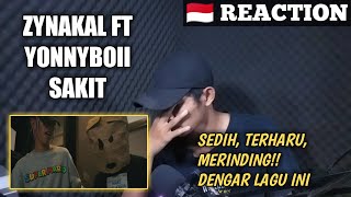 SAKIT  Zynakal ft Yonnyboii  Official Lyric Video  REACTION [upl. by Nivat639]