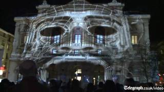 Amazing 3D projection mapped on building [upl. by Philipps]