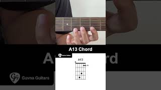 How To Play The A13 Chord On Guitar  Guvna Guitars [upl. by Leahpar]