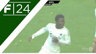 New Leicester signing Daniel Amartey scores stunner against Brondby [upl. by Kaden]