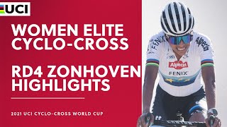 Round 4  Women Elite Highlights  202122 UCI CX World Cup  Zonhoven [upl. by Eciuqram]