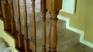 Oak Bannister Makeover [upl. by Attenyl]