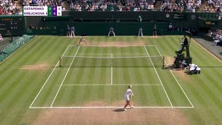 Krejcikova vs Ostapenko Highlights  Wimbledon 2024  Barbora Krejcikova vs Ostapenko Highlights [upl. by Ycnuahc]