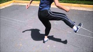 Classical Chinese Jump Rope Tutorial Rubber band Skipping [upl. by Wardle]