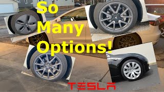 My HONEST Thoughts about the Tesla 18quot Aero Wheels featuring Custom Aero Wheel covers [upl. by Meisel896]