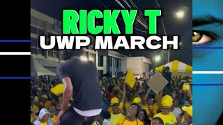 St Lucia Politics  Performance by Ricky T UWP Save Our Saint Lucia Public Meeting [upl. by Bleier]