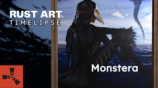 RUST ART Timelapse  Monstera [upl. by Arluene46]