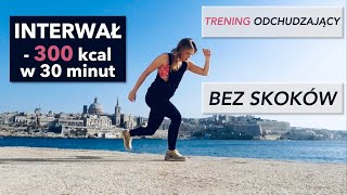 MALTA  trening odchudzający bezpieczny dla kolan bez sprzętu  interwały  300 kcal  bez skoków [upl. by Idur]